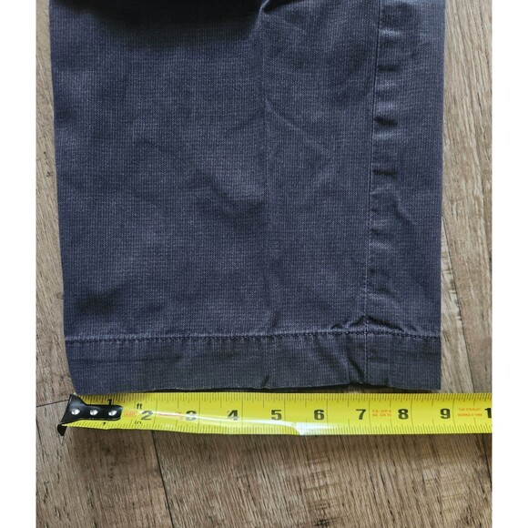 GAP Khaki Chinos Mens 34x32 Twill Textured Black Straight Fit Flat Front Pants - Picture 6 of 6